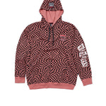 Vision Street Wear Broken Checks Hoodie Dusty Rose