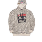 Vision Street Wear Aop Skull Logo Hoodie Bone