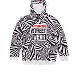 Vision Street Wear Aop Spirals Print Hoodie Black