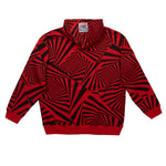 Vision Street Wear Aop Spirals Print Hoodie Red