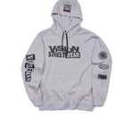 Vision Street Wear Team Logo Hoodie Heather Grey