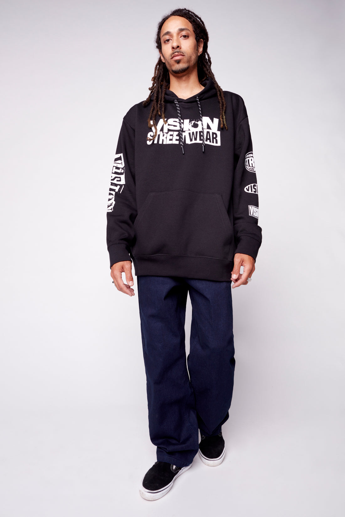 Vision Street Wear Team Logo Hoodie Black