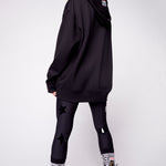 Vision Street Wear Front Embroided Logo Hoodie Black