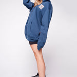 Vision Street Wear Small Logo Print Hoodie Navy