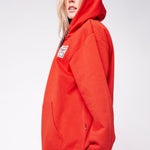 Vision Street Wear Small Logo Print Hoodie Red