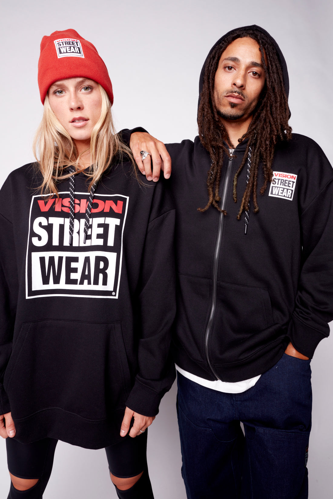 Vision Street Wear Iconic Logo Hoodie Black