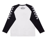 Vision Street Wear Checker Print Sleeve Logo T-Shirt Ivory & Black