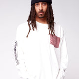 Vision Street Wear AOP Patch Pocket T-Shirt Ivory