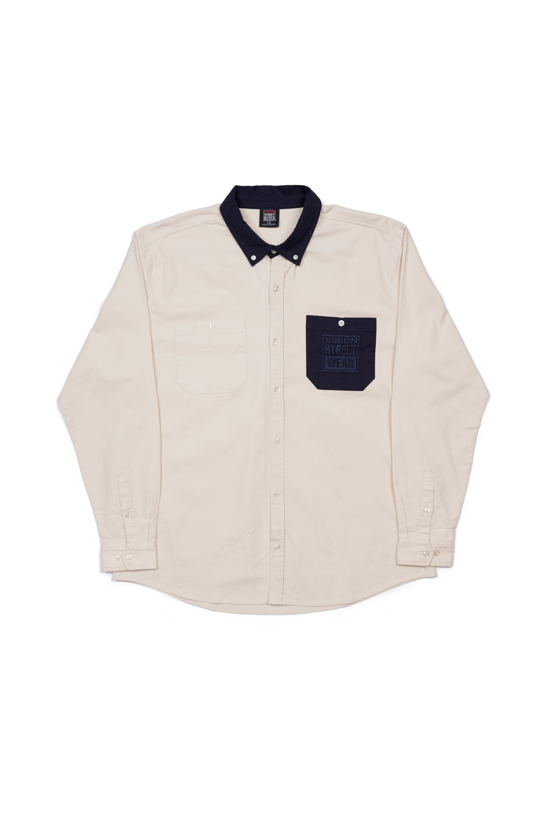 Vision Street Wear Relax Fit Shirt With Pocket Bone