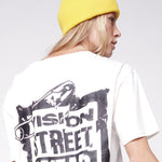 Vision Street Wear Cuffed Skateboard Beanie With Large Logo Patch Yellow