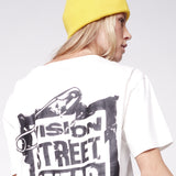 Vision Street Wear Cuffed Skateboard Beanie With Large Logo Patch Yellow