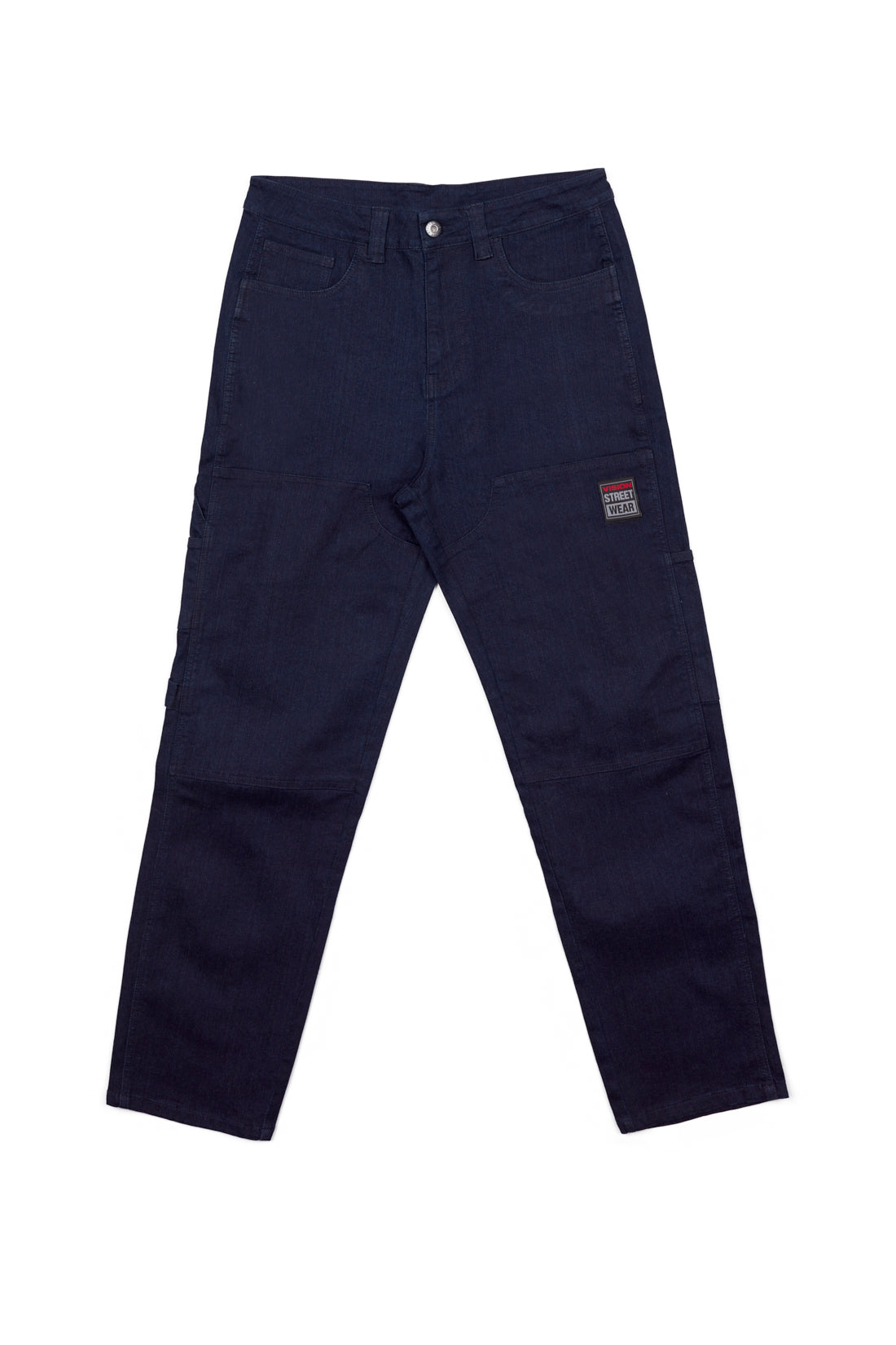 Vision Street Wear DORFMAN Carpenter Pant In Stretch Raw Denim Indigo