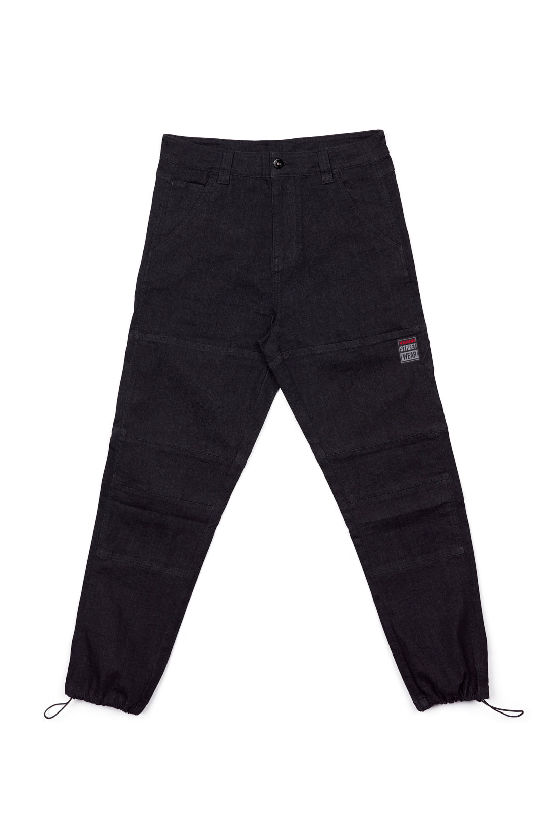 Vision Street Wear OLI Straight Leg Denim With Adjustable Bottom Hem Black