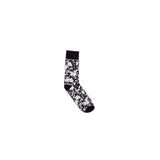 Vision Street Wear Skull Pattern Skateboard Sports Socks Black & Ivory