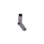 Vision Street Wear Broken Checks Pattern Skateboard Sports Socks Black & Ivory