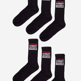 Vision Street Wear Skateboard Sports Socks Black