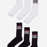 Vision Street Wear Skateboard Sports Socks Black & Ivory